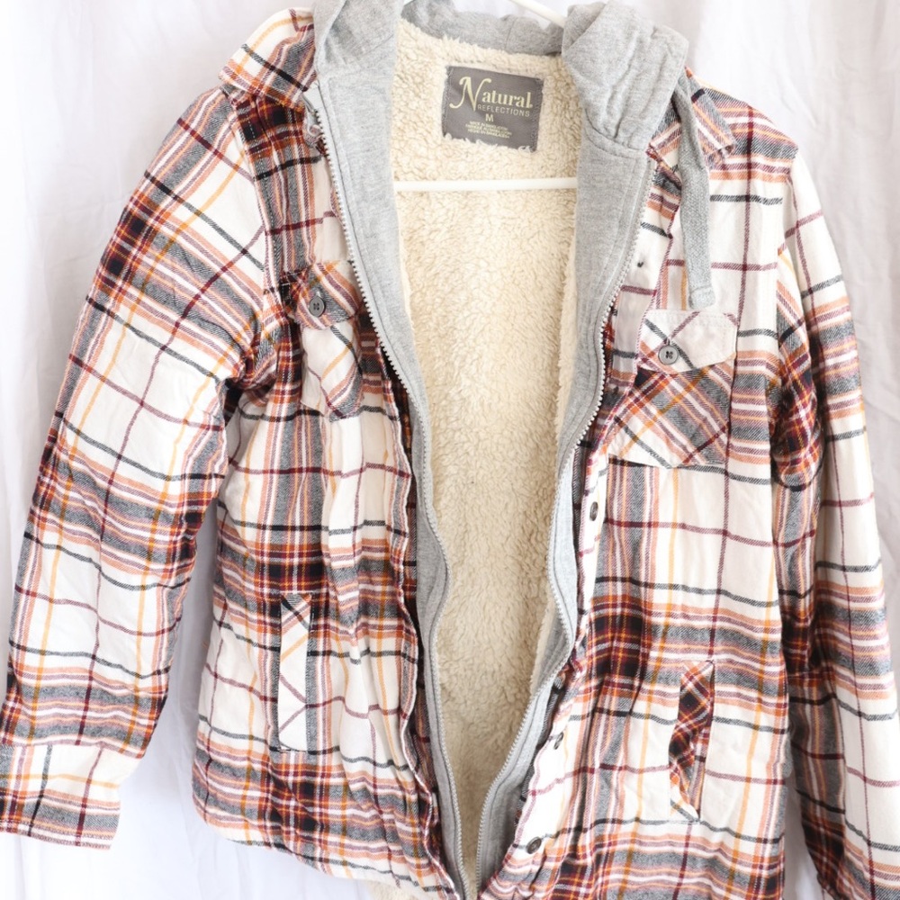 Fleece flannel jacket